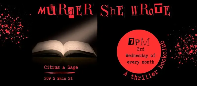 Murder She Wrote: a thriller bookclub at Storybook Market