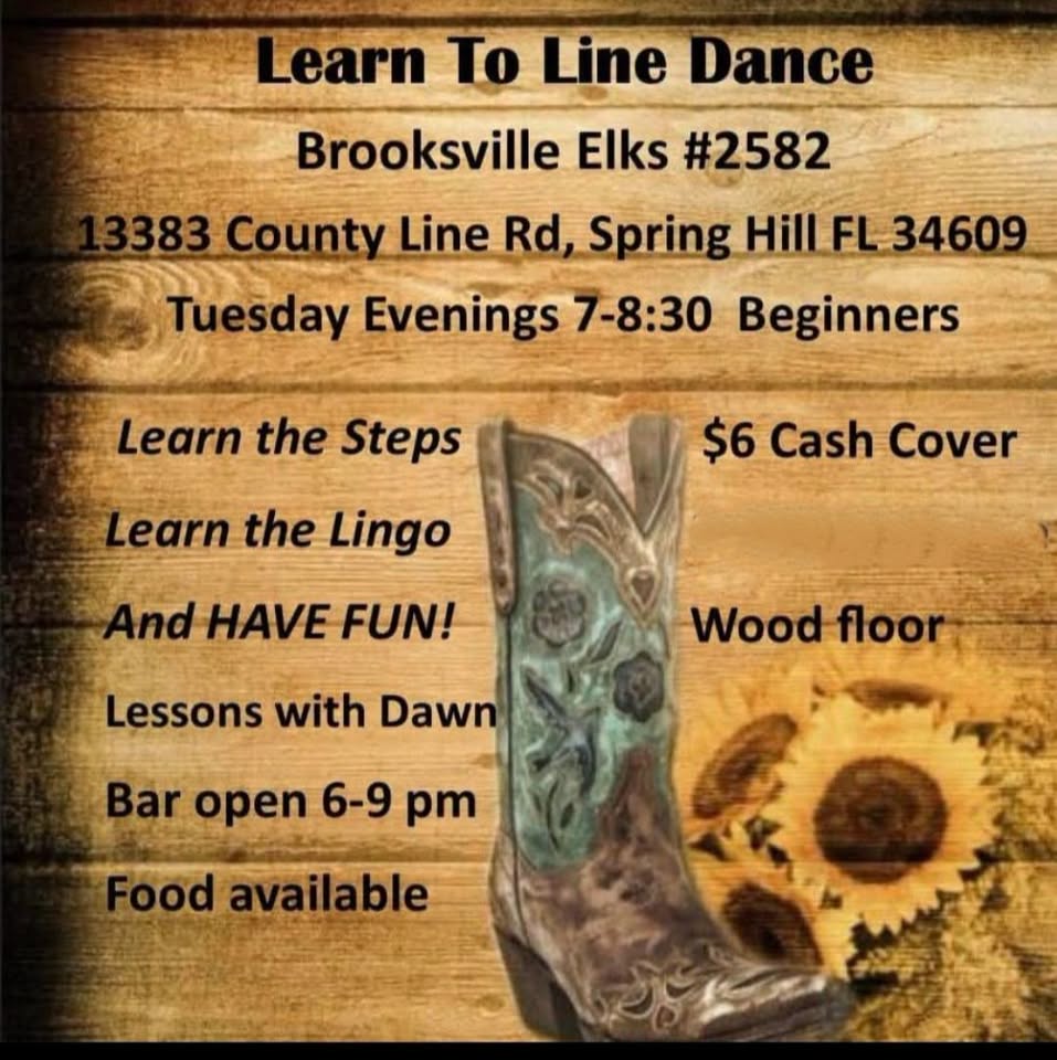 Learn to Line Dance with Dawn @ Elks Lodge #2582