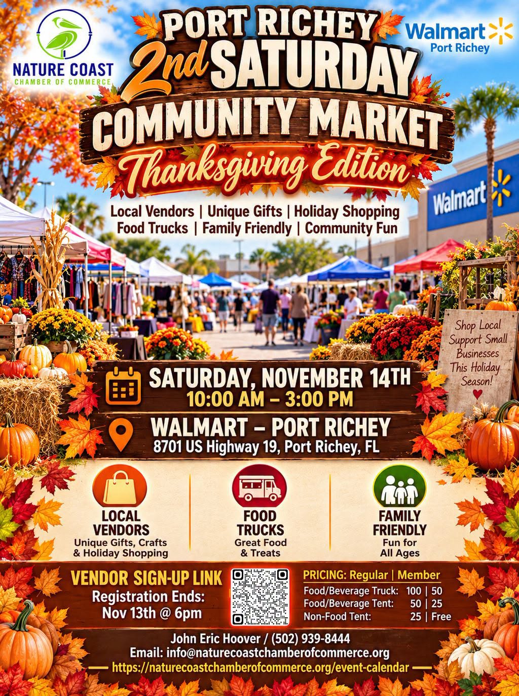 Port Richey 2nd Saturday Community Market (Thanksgiving Edition)