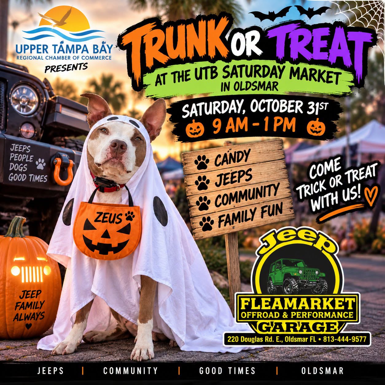 Jeep or Treat for Upper Tampa Bay Chamber of Commerce