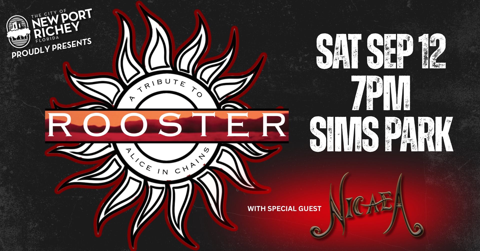 Rooster at Sim's Park Amphitheatre
