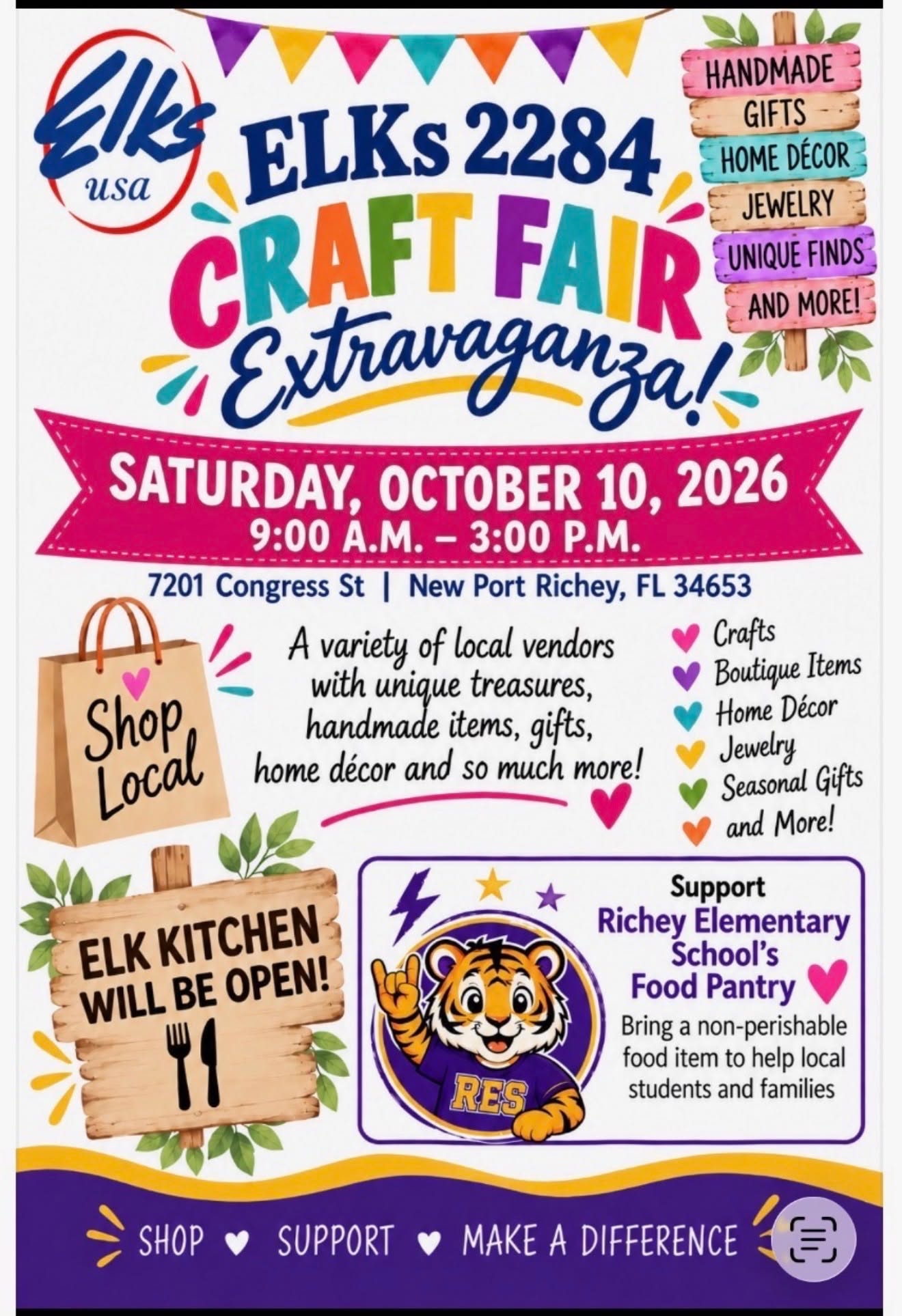 Elks craft fair extravaganza at New Port Richey Elks Lodge #2284