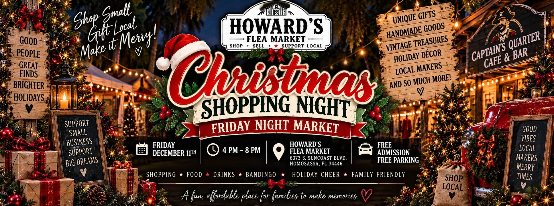 Friday Night Jingle & Mingle Christmas Market at Howard's Flea Market