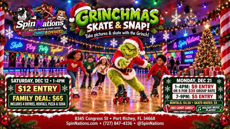 Grinchmas Sk8 & Snap • 3 Sessions