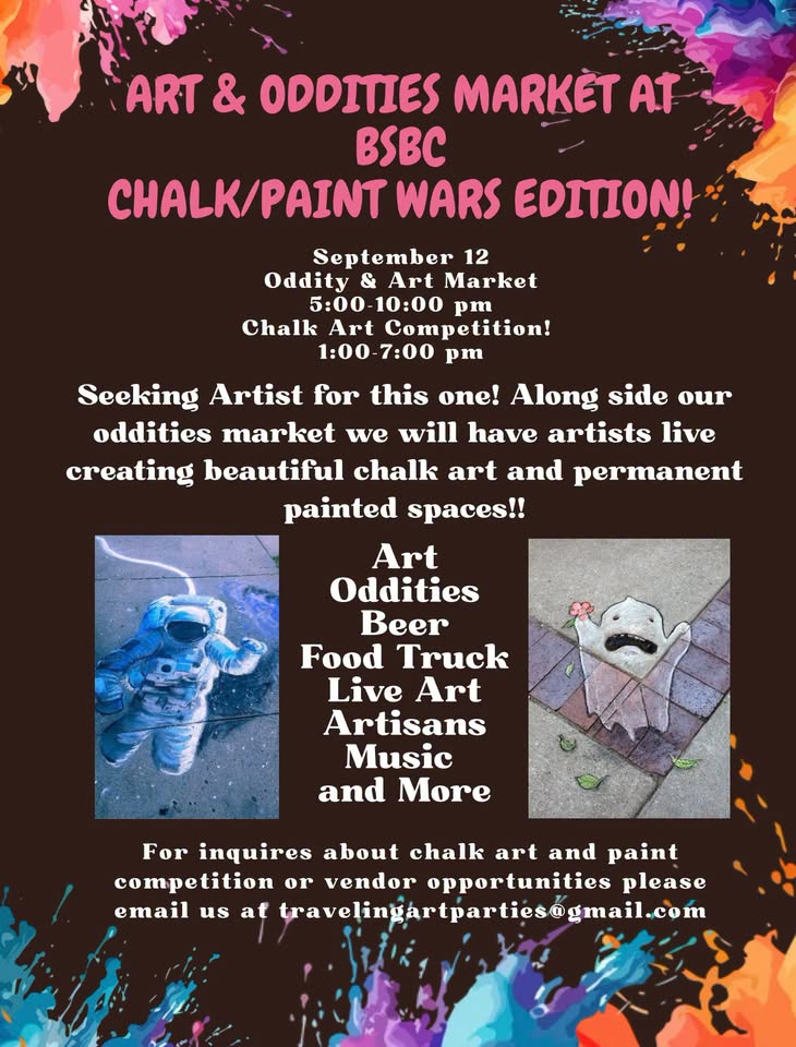 Art & Oddities Market at BSBC Chalk/Paint Wars Editions!