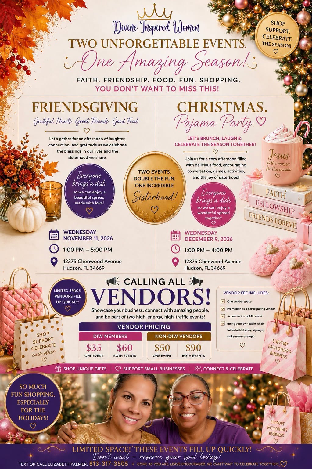 Vendors for Christmas Pajama Brunch at Mamma Mia Pizzeria