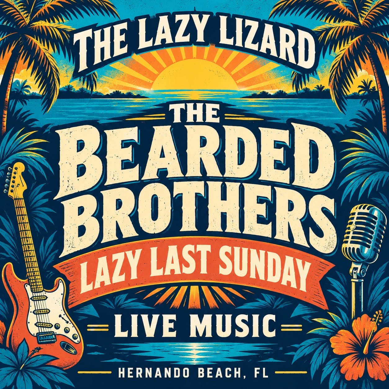 Bearded Brothers at Lazy Lizard Hernando Beach