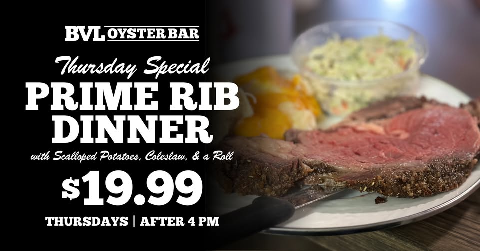 Prime Rib Thursdays 🥩 at Brooksville Oyster Bar (Bob's)