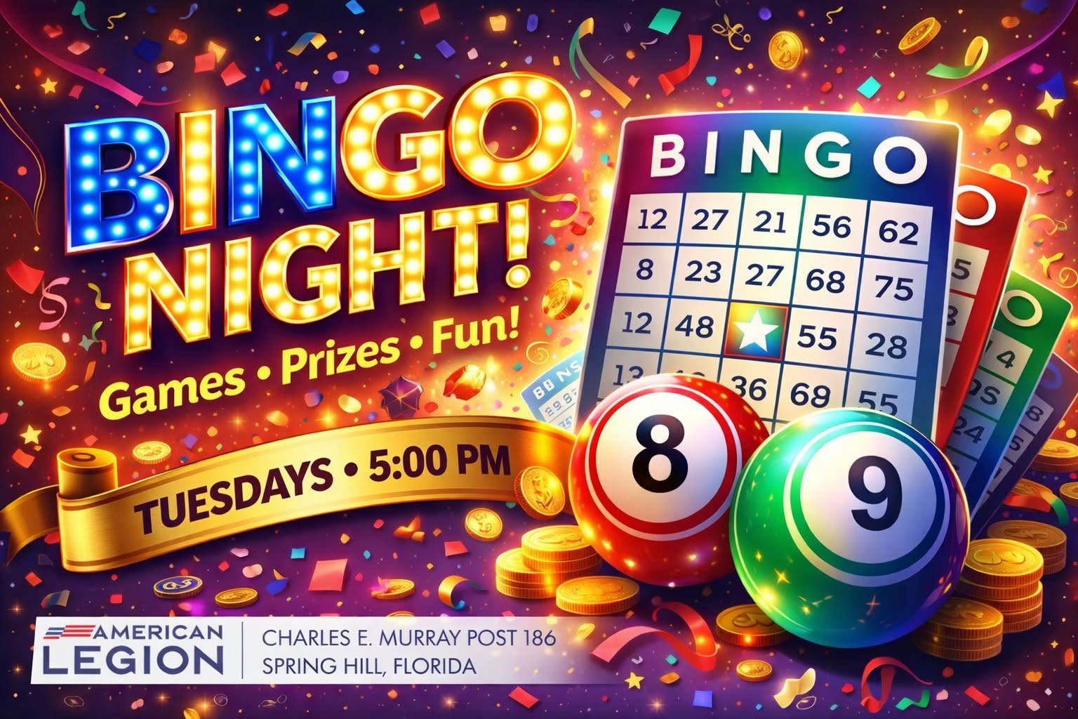 BINGO @ American Legion Post 186!