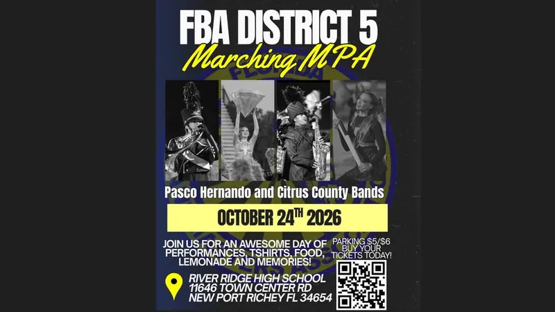 FBA District 5 Marching Band MPA hosted by River Ridge High School Royal Sound Band Boosters