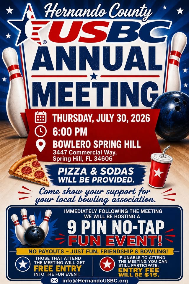 Annual Meeting and 9- Pin No Tap
