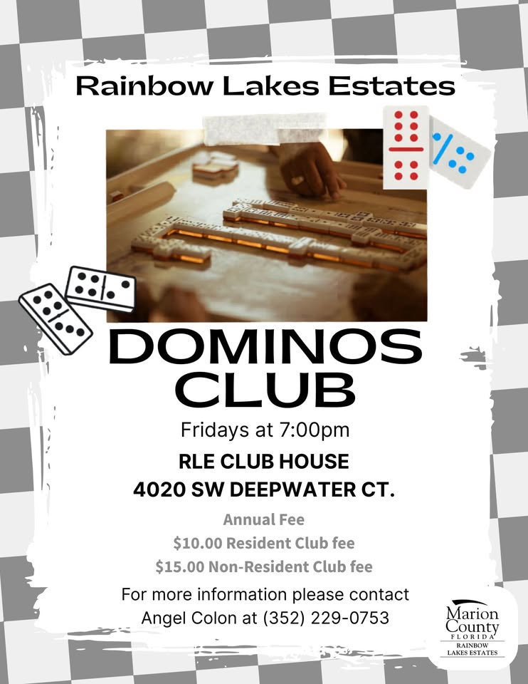 Rainbow Lakes Estates Dominos Club