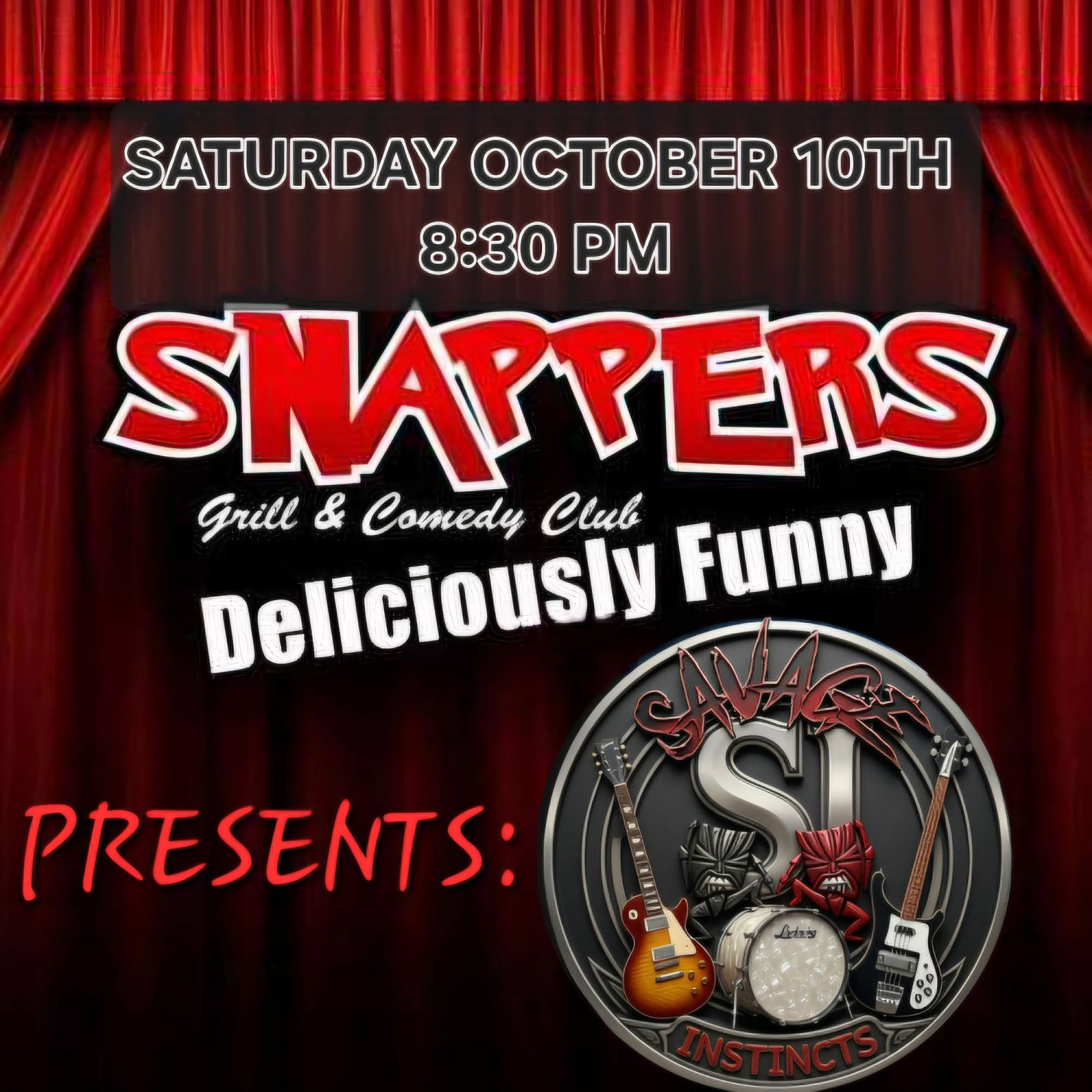 Come celebrate Rocktober! at Snappers Grill & Comedy Club